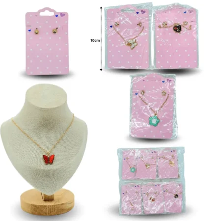 S - 014 collar con aretes C/12 HMO-33