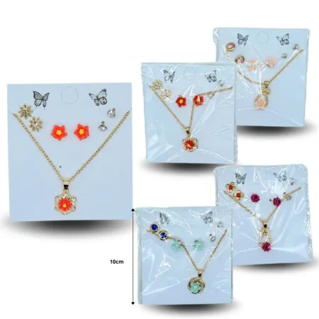 S - 035 collar con broqueles set 4 pzas C/12 XH7907