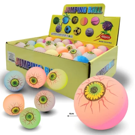 T - 028 pelota saltarina super rebote en caja C/48 JY4687