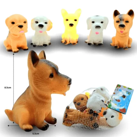 T - 046 perro chillón en red set 5 pzas C/1 TG-0471E