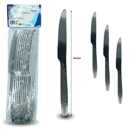 U - 016 cuchillo acero inoxidable flores C/12 AS-0006-7