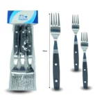 U - 021 tenedor acero inox mango ancho C/6 AS-0701-3