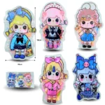 V - 054 liga latex bolsa decorada niña C/12 B-14