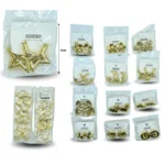 A - 043 arete figuras surtidas SOLO DORADO C/12 XH8162
