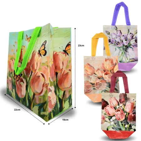 B - 025 bolsa plastificada Tulipán C/12 F64-26