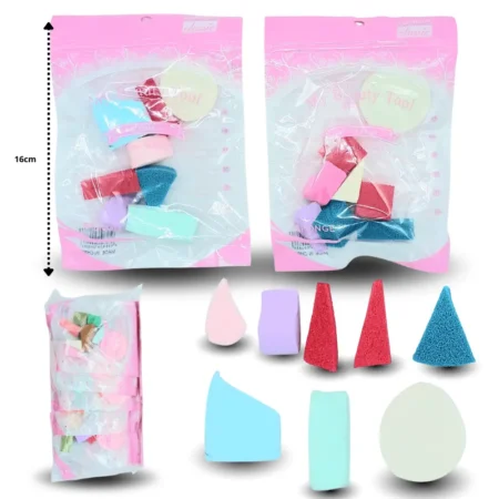 C - 013 esponja cosmética set 8pzas C/12 HG26F-17