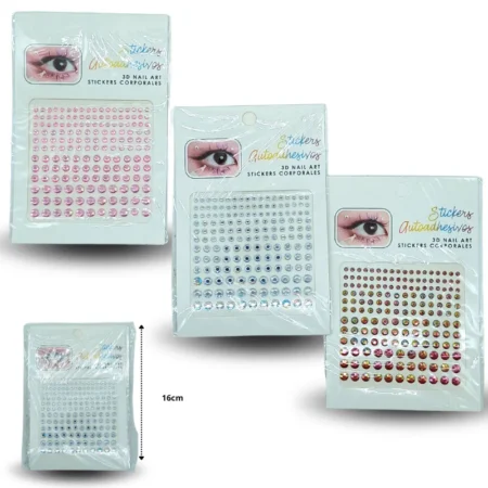 C - 014 sticker joyas faciales o corporales diferentes Colores C/12  C60