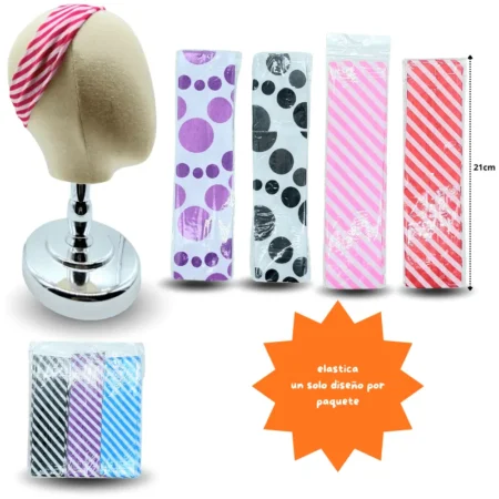 E - 001 valerina elastica estampada C/12 2604F-97