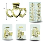 F - 001 pinza metálica figuras surtidas 4cm C/12 2604F-82