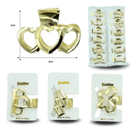 F - 001 pinza metálica figuras surtidas 4cm C/12 2604F-82