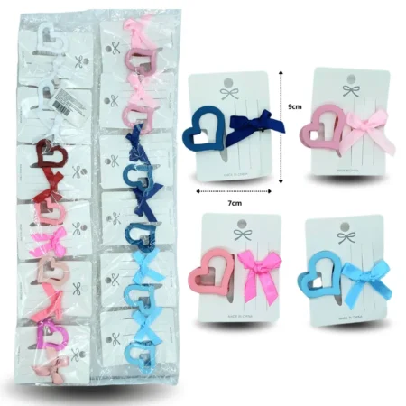 F - 003 pinza con pico moño en blister set 2 pzas C/12 XL55-75