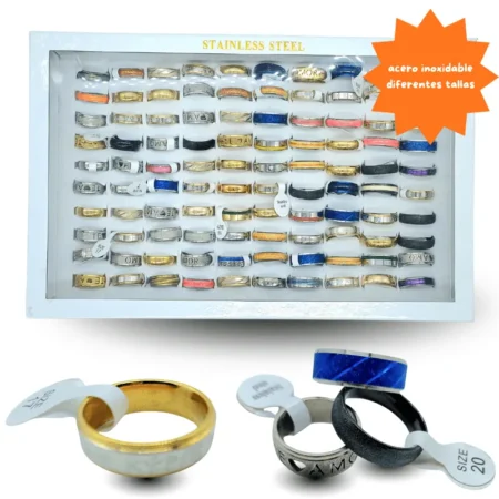 I - 007 argolla surtida acero inoxidable C/100 2604E-4