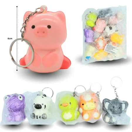 L - 014 llavero squishy animalitos C/12  26E-31