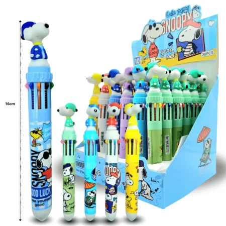 P - 048 pluma 10 tintas Snoopy C/36 C38