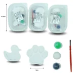 P - 166 figuras de yeso con pintura y pincel C/10 B6212