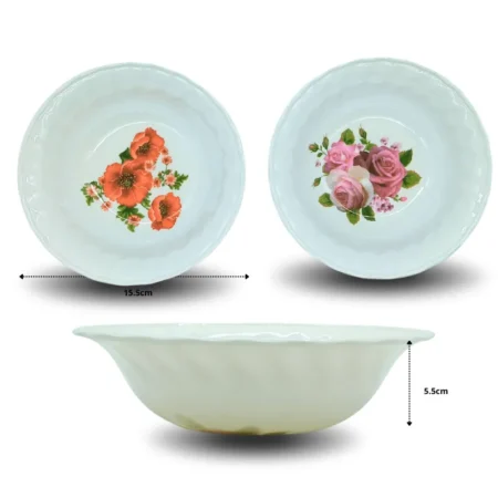 Q - 005 tazon melamina decorado C/12 RB-0007A