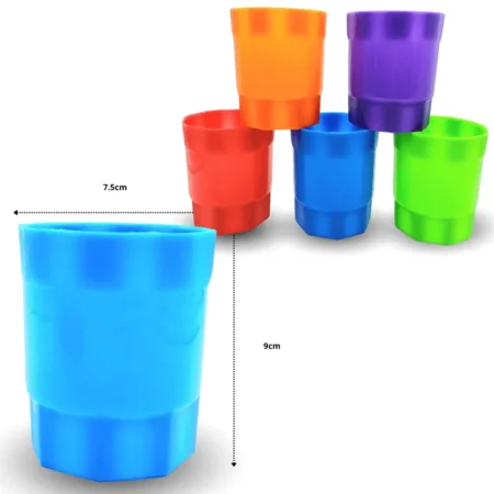 Q - 387 vaso octagonal 250ml C/50 villagran