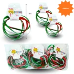 SEP - 012 pulsera hule viva mexico set 6 pzas C/12 4713