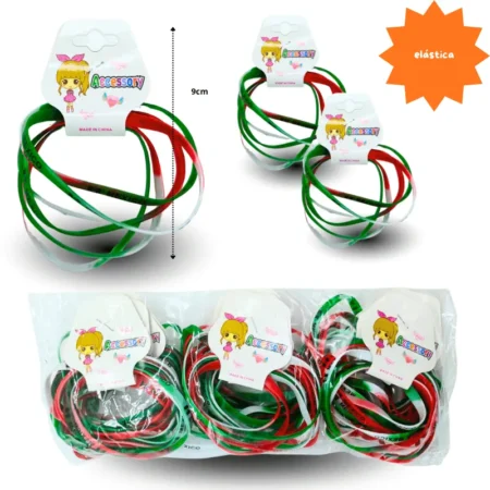 SEP - 012 pulsera hule viva mexico set 6 pzas C/12 4713