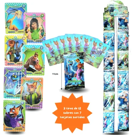 T - 037 tarjetas coleccionables zootopia C/36 F54-35