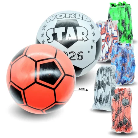 T - 045 pelota hule decorada futbolera C/12 TG-0829D-6