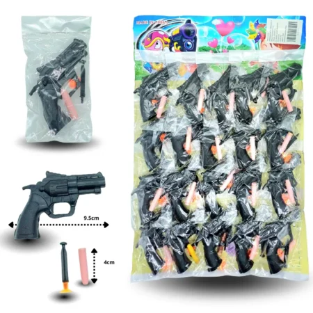 T - 654 revolver con dardo y bala en planilla C/20 454-1D-5