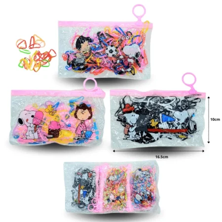 V - 020 liga latex bolsa cierre a presión decorada Snoopy C/12 C67