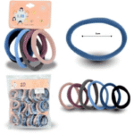 V – 021 liga licra COLORES LILAS Y AZULES PALIDOS 5cm set 6pzas C12 YY5C