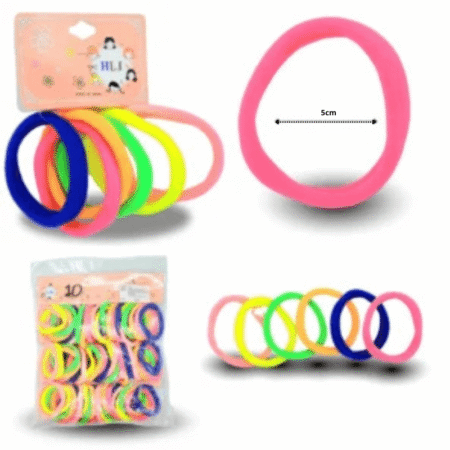 V - 021 liga licra NEON 5cm set 6pzas C/12 YY5C