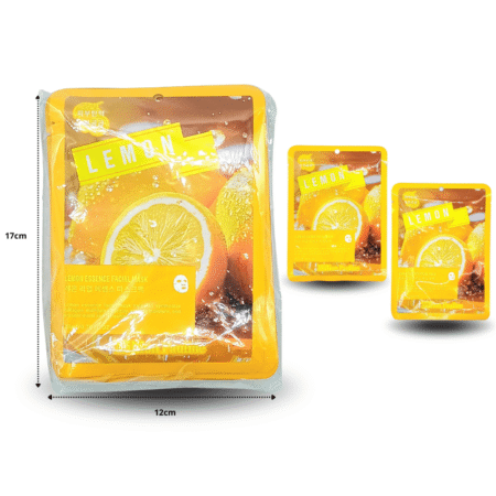 Z - 023 mascarilla LEMON limón amarillo C/10 XLG-55