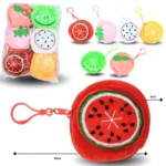 B - 004 monedero frutal peluche con arnes C/12 HMV-42