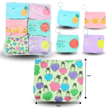 B - 008 monedero rectangular decorado C/12 HMV-40