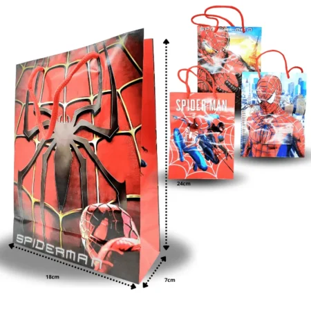 B - 041 bolsa de regalo personaje spiderman C/12 26G12