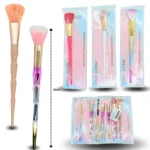 C - 019 brocha cosmética en blister individual mango largo C/12   XLH-45