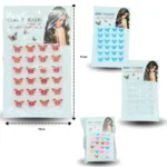 C - 050 sticker mariposa decoración cabello C/12 F-39