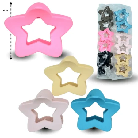 F - 030 pinza estrella mate hueca 6cm  C/12 H60