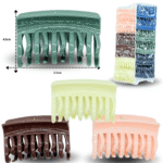 F - 041 pinza chica 6.5cm rectangular doble dentada solido C/12 1501-85