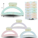 F - 045 pinza de cabello 6cm arco perla C/12 TA-1538-2