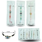 K - 017 pulsera dije de cristal hilo ajustable empacada individual C/12 XLH-54