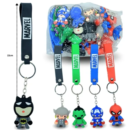 L - 005 llavero avengers cabezones con cinta C/12 26G23