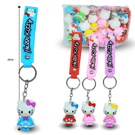 L - 048 llavero Kitty con cinta C/12 26G28