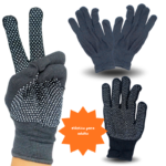 O – 088 guantes trabajo con puntos antiderrapante NEGRO C12 KM829-3F-3 o E4602 o 4328