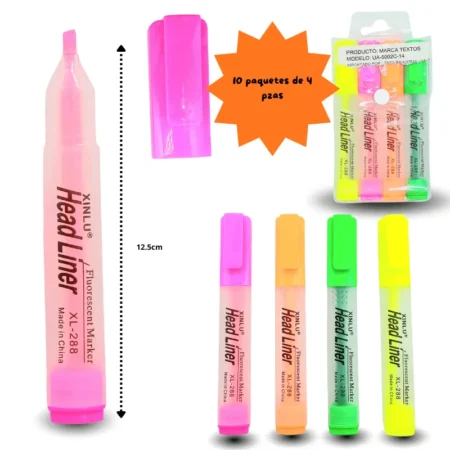 P - 036 marcatextos set 4 pzas C/10 5002C-14