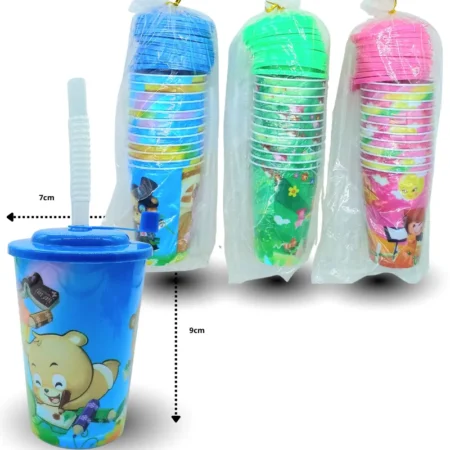 Q - 013 vaso con popote C/12 C25374