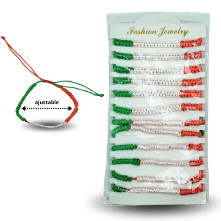 SEP - 808 pulsera tejida tricolor C/12 D-19