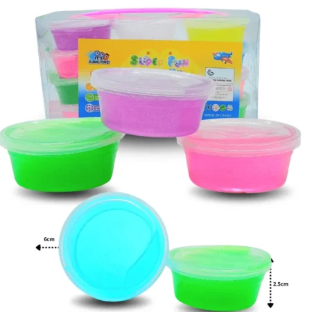 T - 001 slime con brillantina bote C/12 C2196