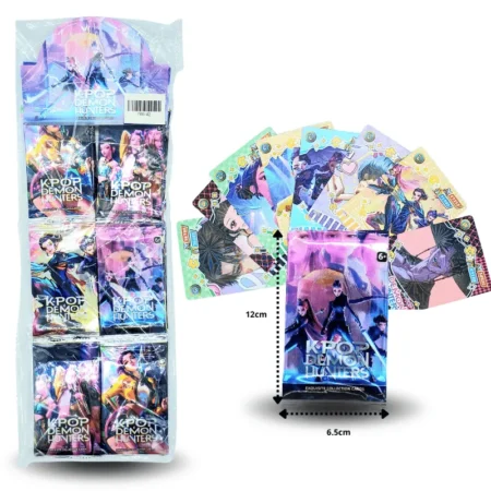 T - 015 tarjetas coleccionables en tira Kpop demon hunters 3 tiras de 12 sobre C/36 F66-42