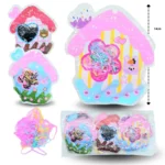 V - 021 liga latex en bolsa decorada colores surtidos C/12 HMV-49