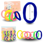 V - 038 liga licra 4cm NEON set 6 pzas C/15 YY45C