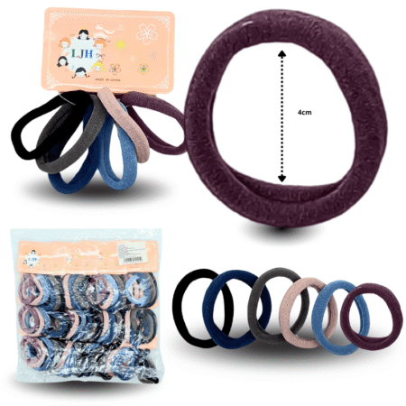 V - 038 liga licra 4cm PALIDOS LILAS set 6 pzas C/15 YY45C